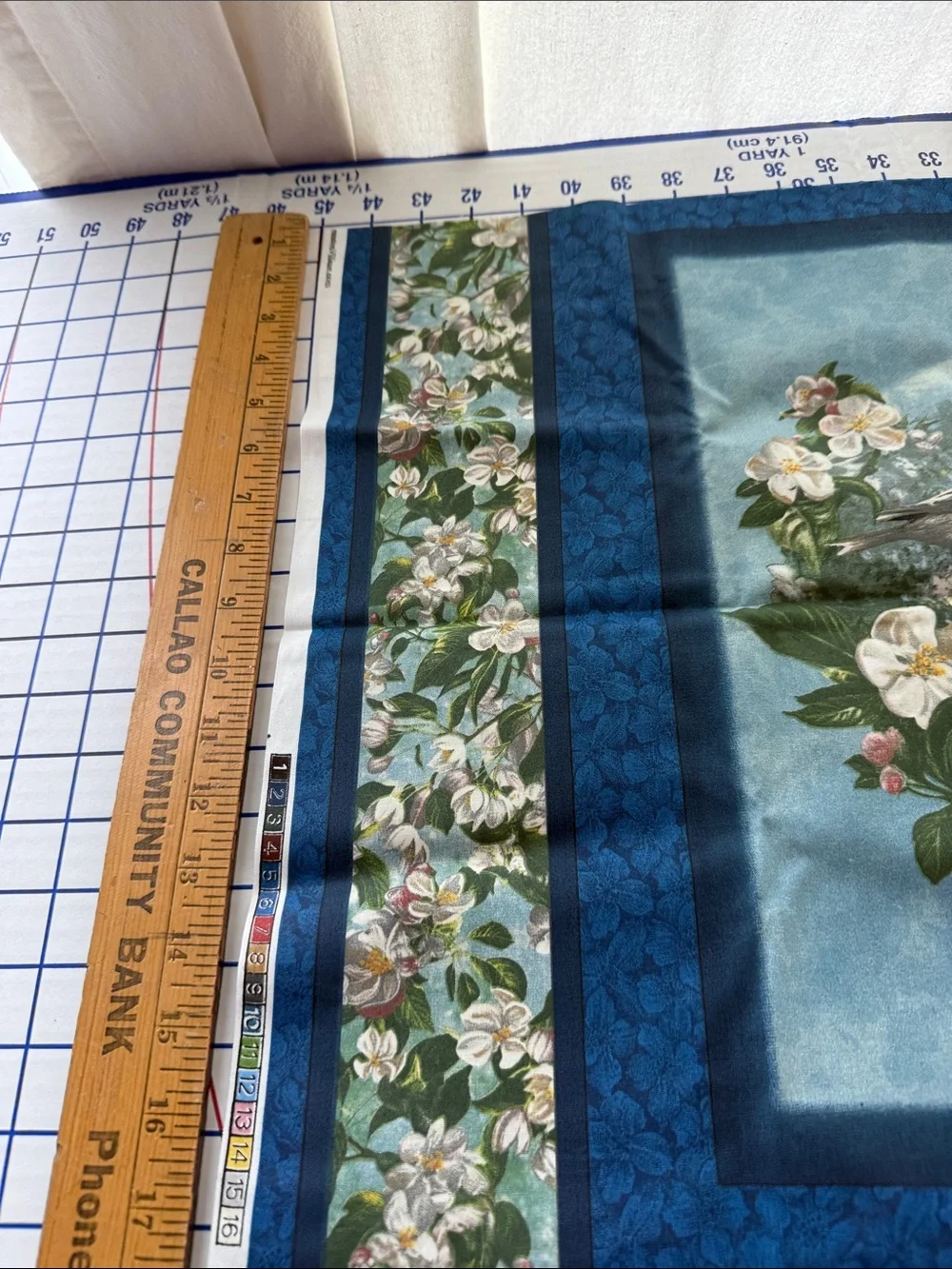 VIP Cranston Bird Panel Fabric Hoffman Cardinals Bluebirds Chickadees Goldfinche